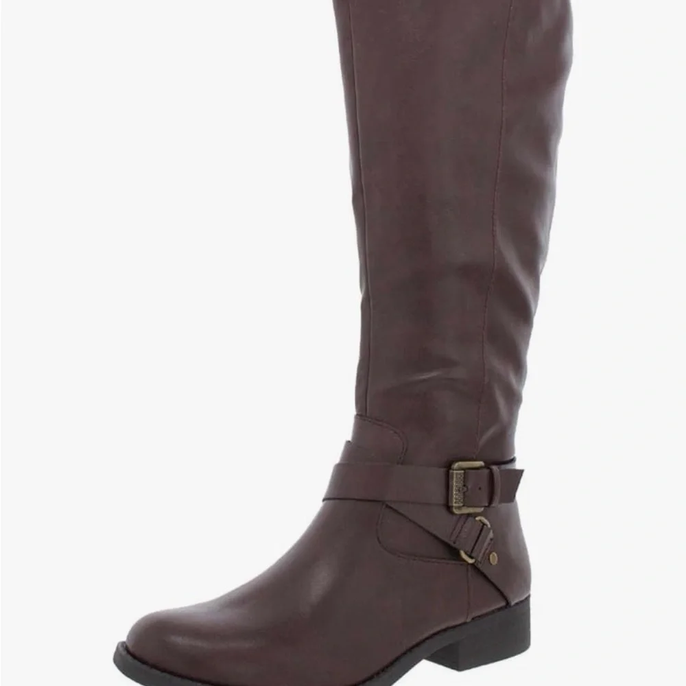 Style & Co. Tall Buckle-Accent Boots in Brown